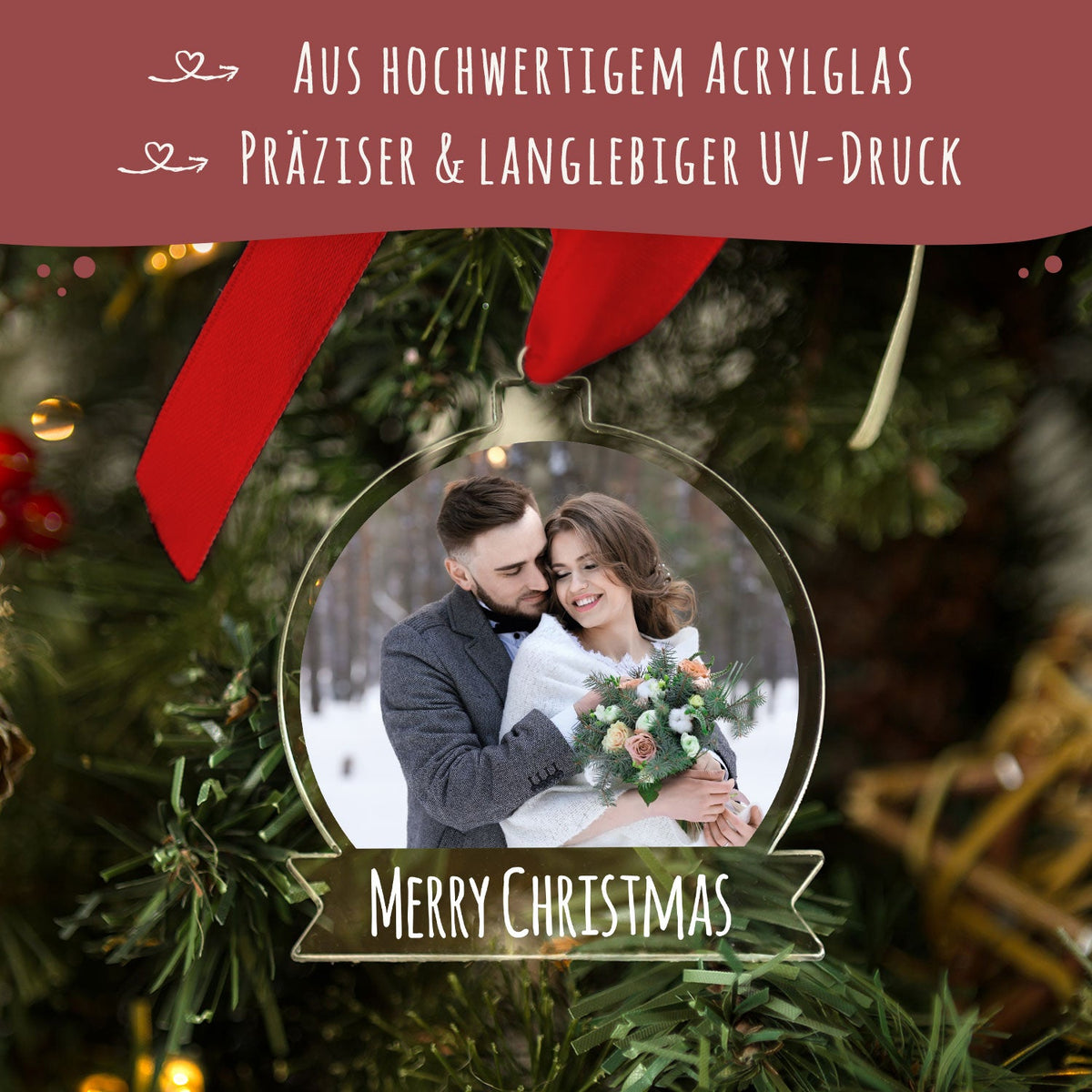 Christbaumschmuck aus Acryl - Foto - Weihnachtsanhänger