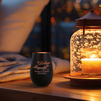 Deko Windlicht aus Glas mit Gravur – Lieblings Freundin v2 – Personalisiert mit Namen