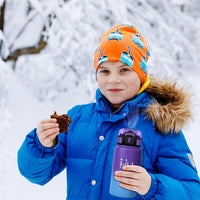 Thermosflasche Mit Strohhalm 500Ml, Trinkflasche Edelstahl Kohlensäure Geeignet, Bpa-Frei, Isolierflasche Auslaufsicher Doppelwandig, Wasserflasche Für Schule, Camping, Maedchen, Schule