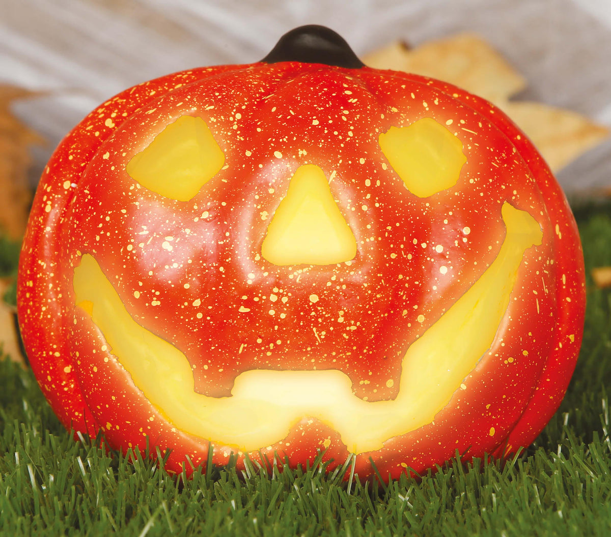 Halloween Kürbis Dekoration „Scary“ – Gruseliger Deko-Kürbis für Herbst & Halloween