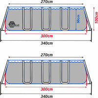 Your GEAR Steel Frame Pool - Div. Modelle/Größen - Rund Rechteckig Oder Quadratisch, 70-122 Cm Hoch Stahlrahmenpool Gartenpool Aufstellpool Schwimmbecken 300X200 300X300 400X200 Ø 366Cm Ø 457Cm