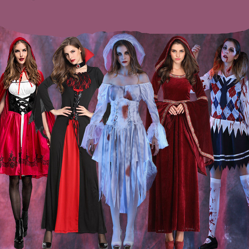 Halloween Vampir-Kostüm für Damen – Hexen-, Braut- & Zombie-Look