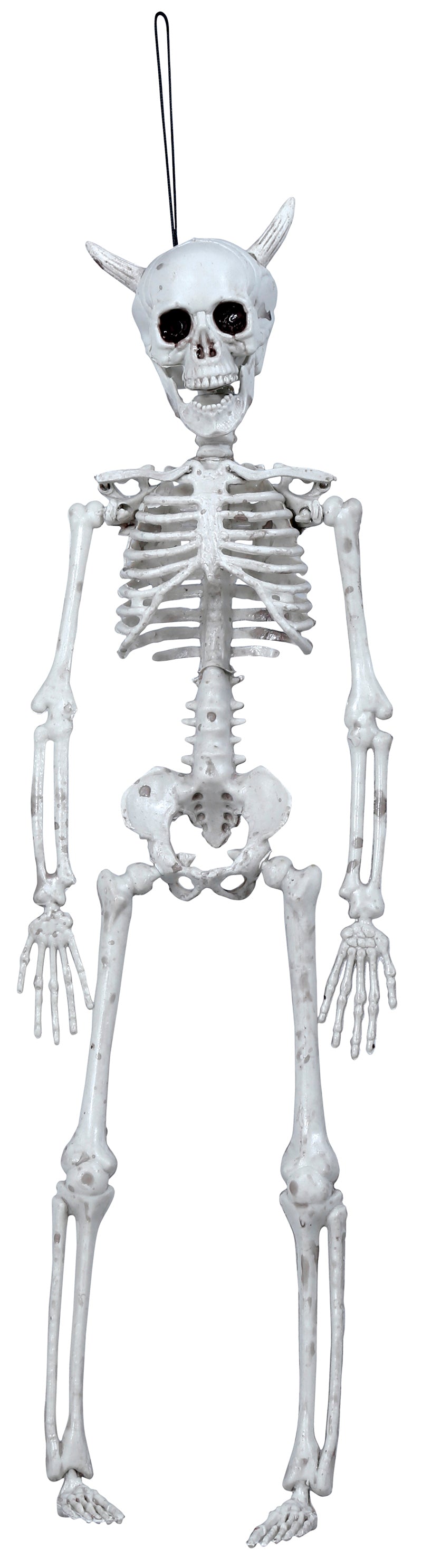 Skelett-Hängefigur mit Hörnern