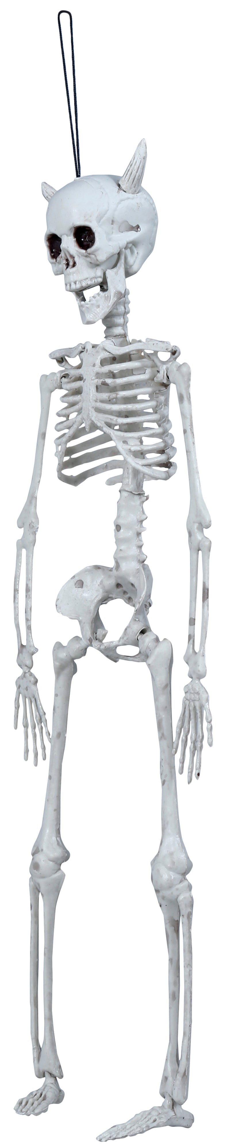 Skelett-Hängefigur mit Hörnern