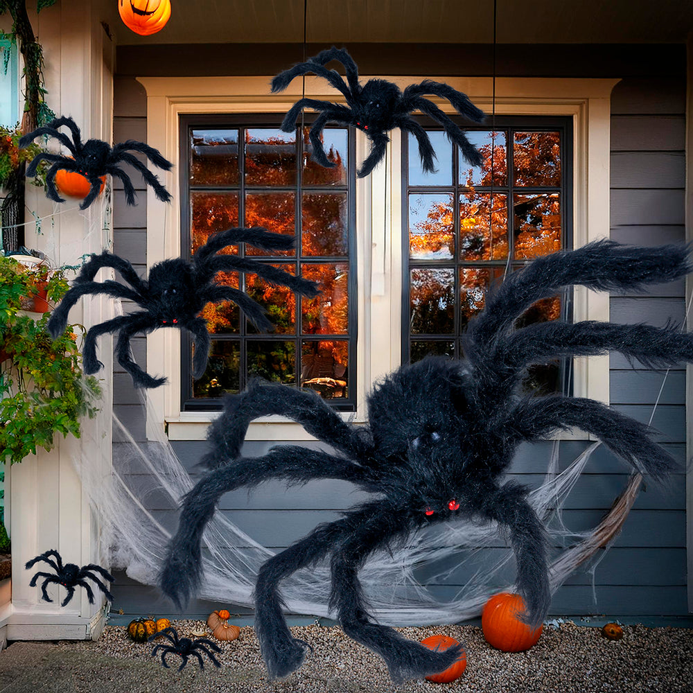 Gruselige Deko-Spinne für Halloween