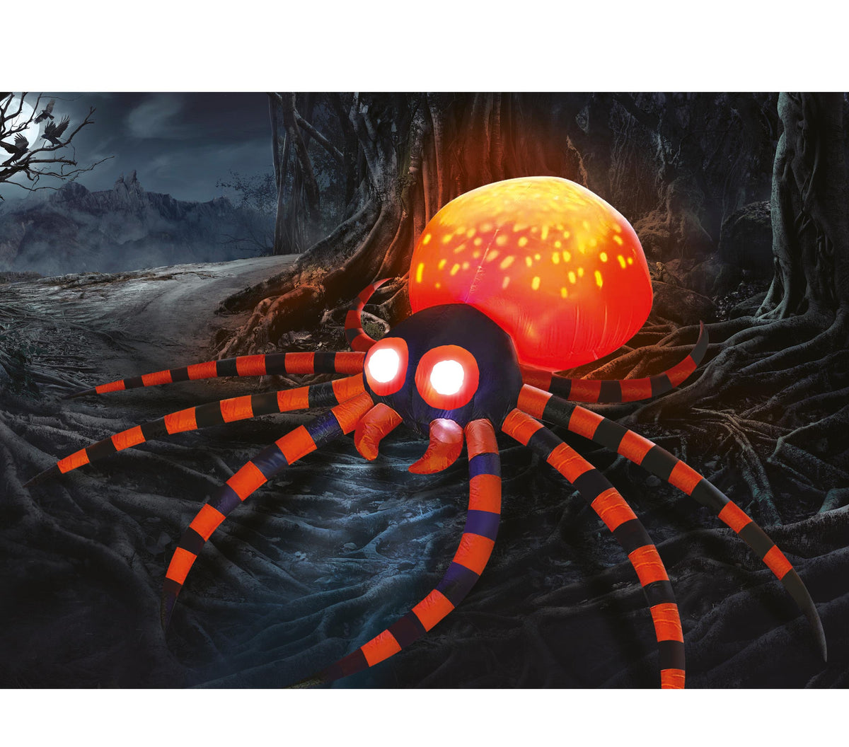 Große Halloween-Spinne – Deko für Haus & Garten