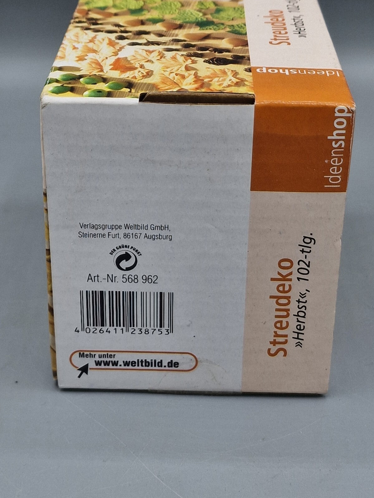 Ideenshop Streudeko Herbst – 102-teiliges Deko-Set für Tisch & Zuhause