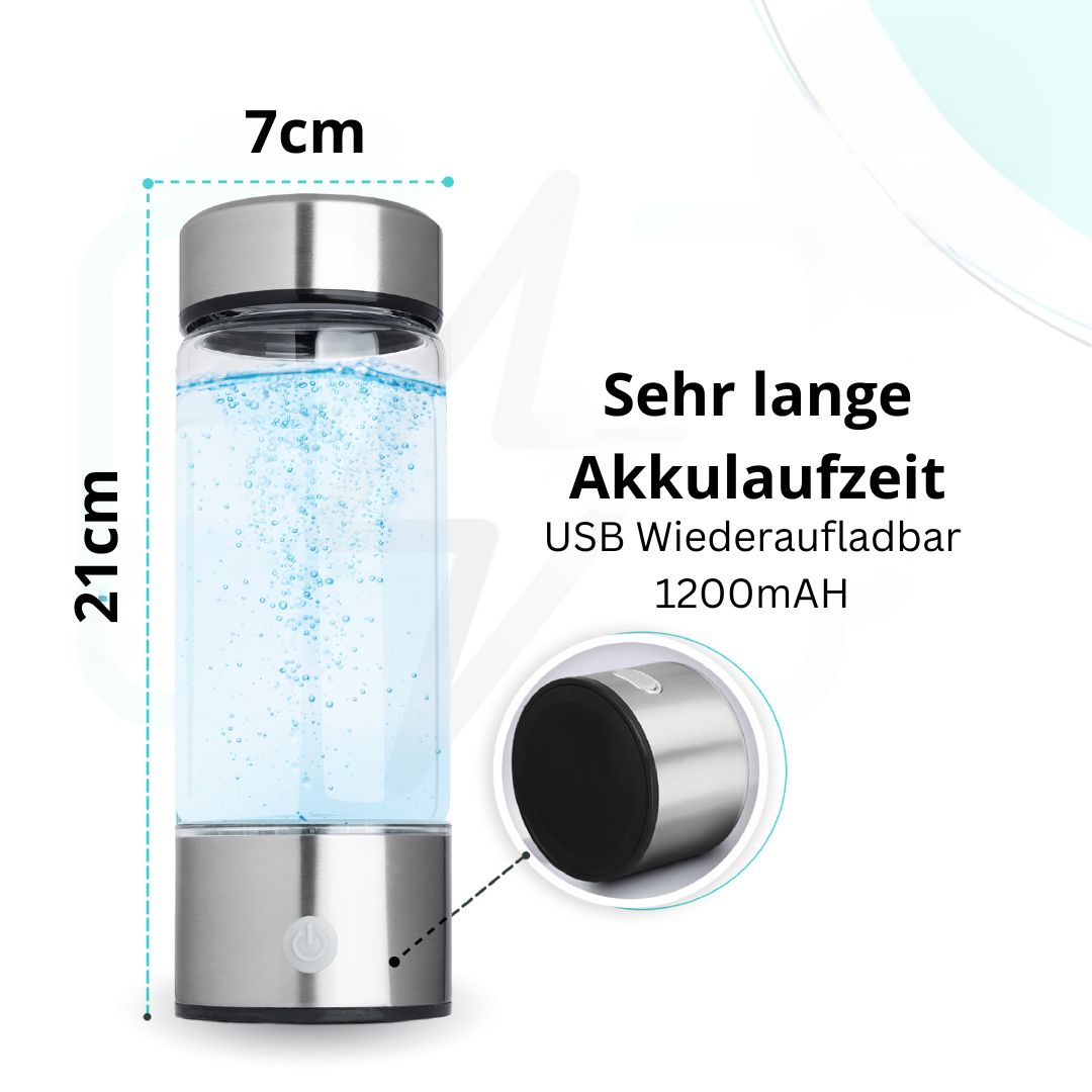Cubiro Premium Wasserstoff-Wasserflasche