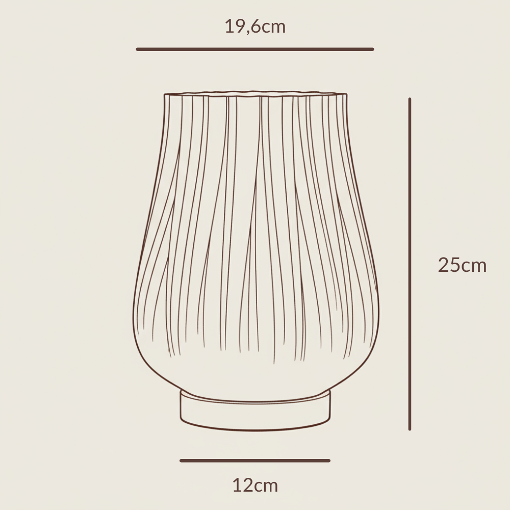 Cora Tischlampe – 3D-Designleuchte mit Eichenholz & warmem Licht