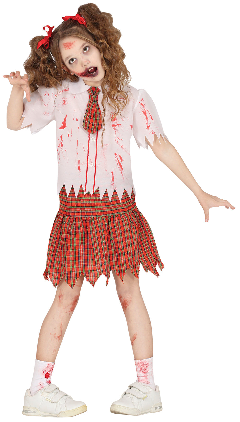 Zombie Halloween Schuloutfit Gruselig