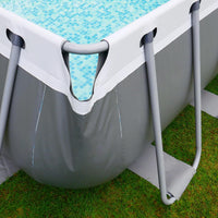 Your GEAR Steel Frame Pool - Div. Modelle/Größen - Rund Rechteckig Oder Quadratisch, 70-122 Cm Hoch Stahlrahmenpool Gartenpool Aufstellpool Schwimmbecken 300X200 300X300 400X200 Ø 366Cm Ø 457Cm