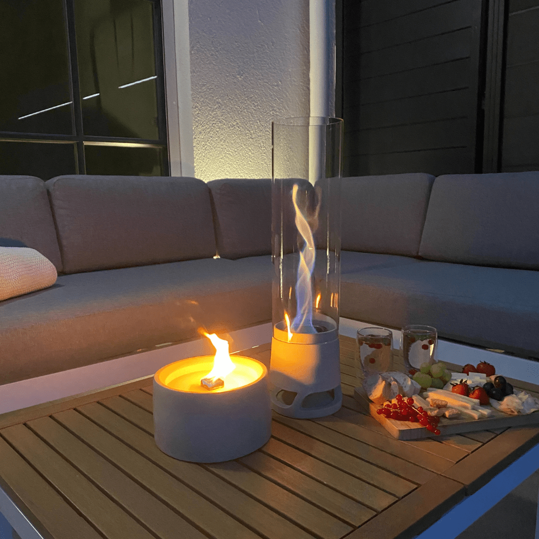 LUCEO Outdoor Standfeuer – Tischfeuer mit Flammenwirbel für Terrasse & Garten