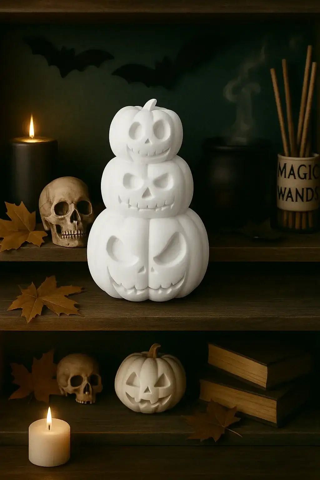 Halloween Kürbis-Figur – handgemachte Deko für Herbst & Spooky Season