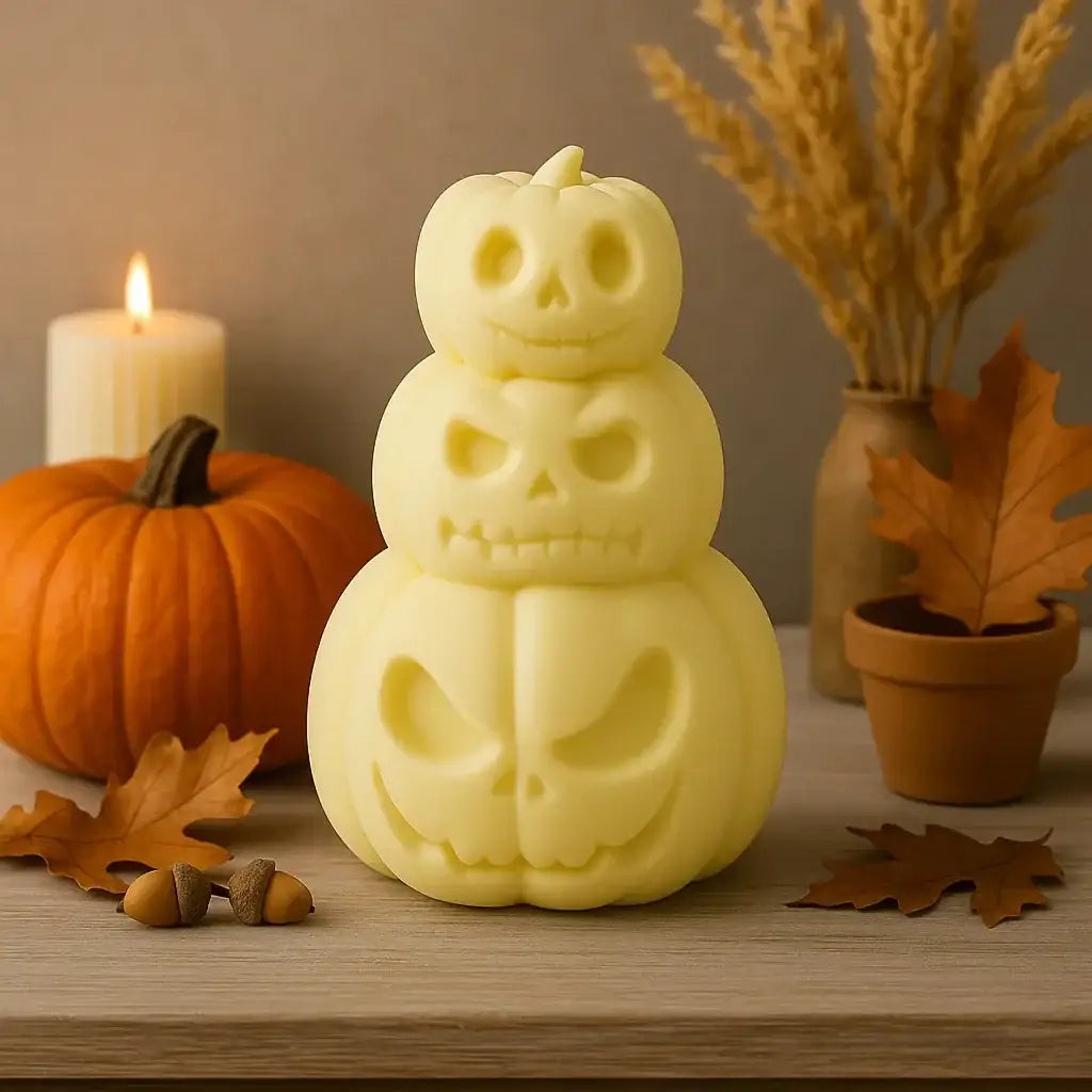 Halloween Kürbis-Figur – handgemachte Deko für Herbst & Spooky Season