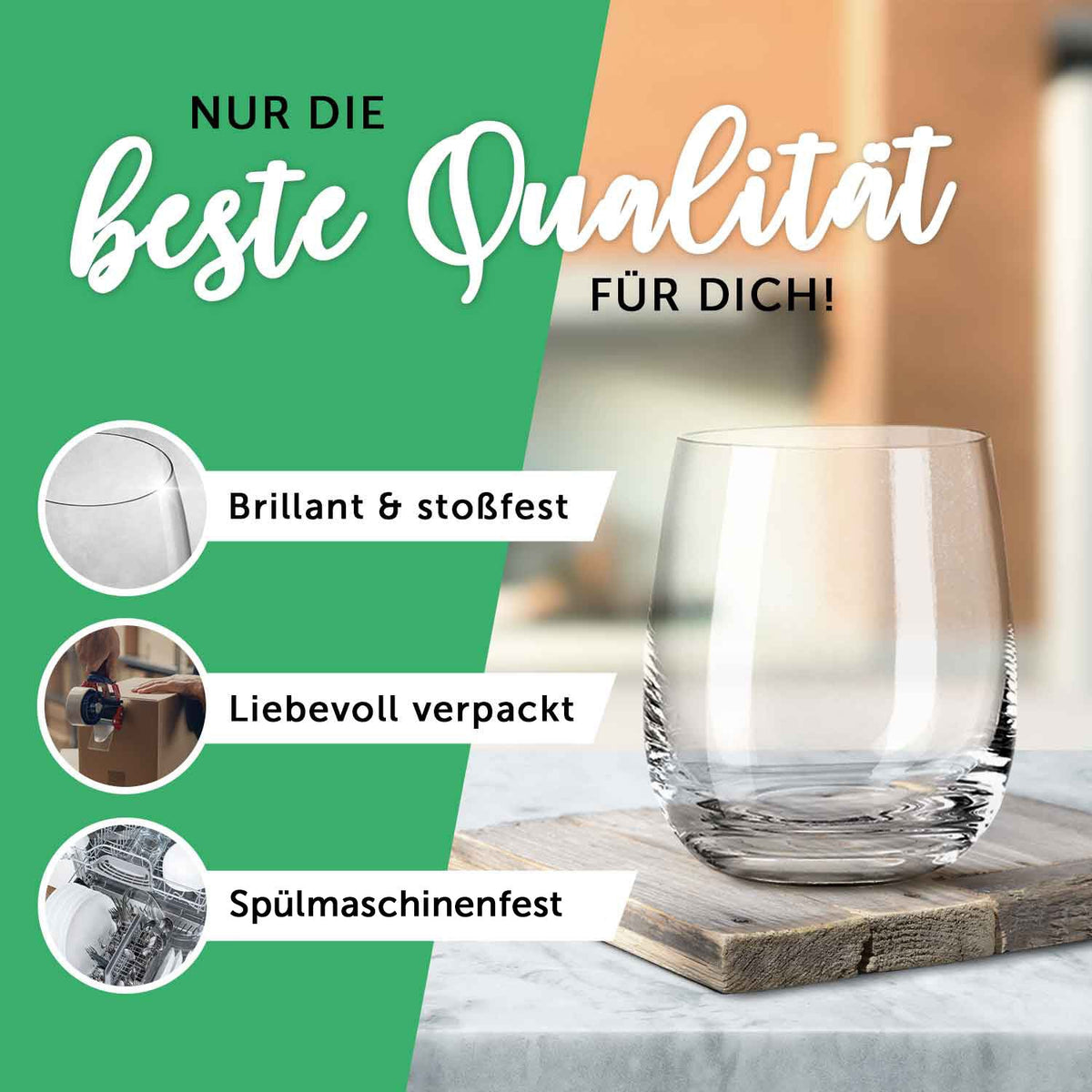 Teelicht mit Gravur - Weihnachtsdeko - Let it snow Wolke - Personalisiert mit Name