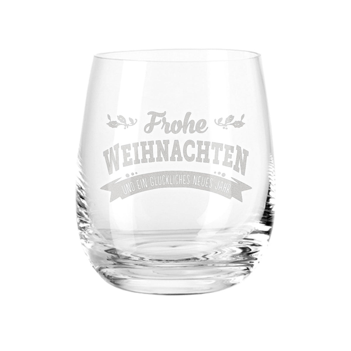 Teelicht mit Gravur - Weihnachtsdeko - Frohe Weihnachten, Glückliches neues Jahr