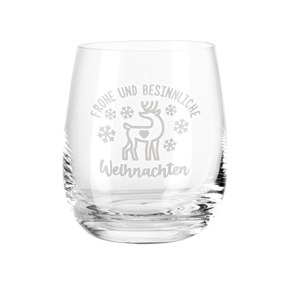 Teelicht mit Gravur - Weihnachtsdeko - Frohe und besinnliche Weihnachten