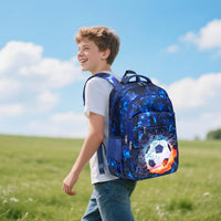 LEDAOU Schulrucksack Junge Teenager Kinder Juvenile Mädchen Daypack Mädchen Freizeitrucksack Backpack Schultaschen-Sets Mit Lunchpaket Und Federmäppchen