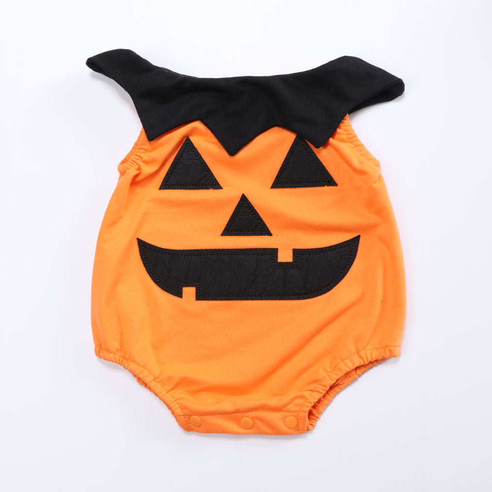 Baby Halloween Kürbis-Kostüm – 3-teiliges Set mit Zaubererhut