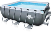 Your GEAR Steel Frame Pool - Div. Modelle/Größen - Rund Rechteckig Oder Quadratisch, 70-122 Cm Hoch Stahlrahmenpool Gartenpool Aufstellpool Schwimmbecken 300X200 300X300 400X200 Ø 366Cm Ø 457Cm