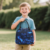 LEDAOU Schulrucksack Junge Teenager Kinder Juvenile Mädchen Daypack Mädchen Freizeitrucksack Backpack Schultaschen-Sets Mit Lunchpaket Und Federmäppchen
