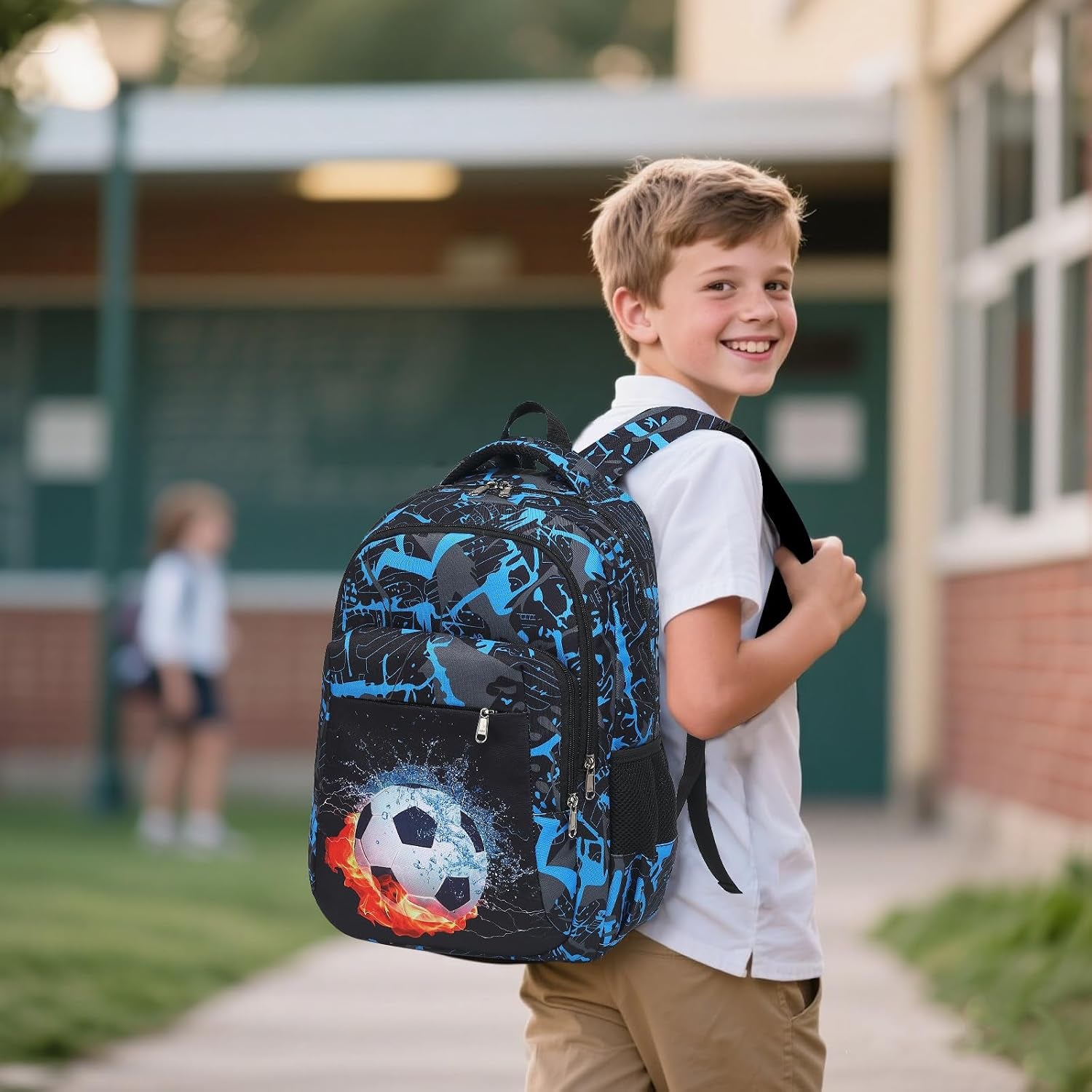 LEDAOU Schulrucksack Junge Teenager Kinder Juvenile Mädchen Daypack Mädchen Freizeitrucksack Backpack
