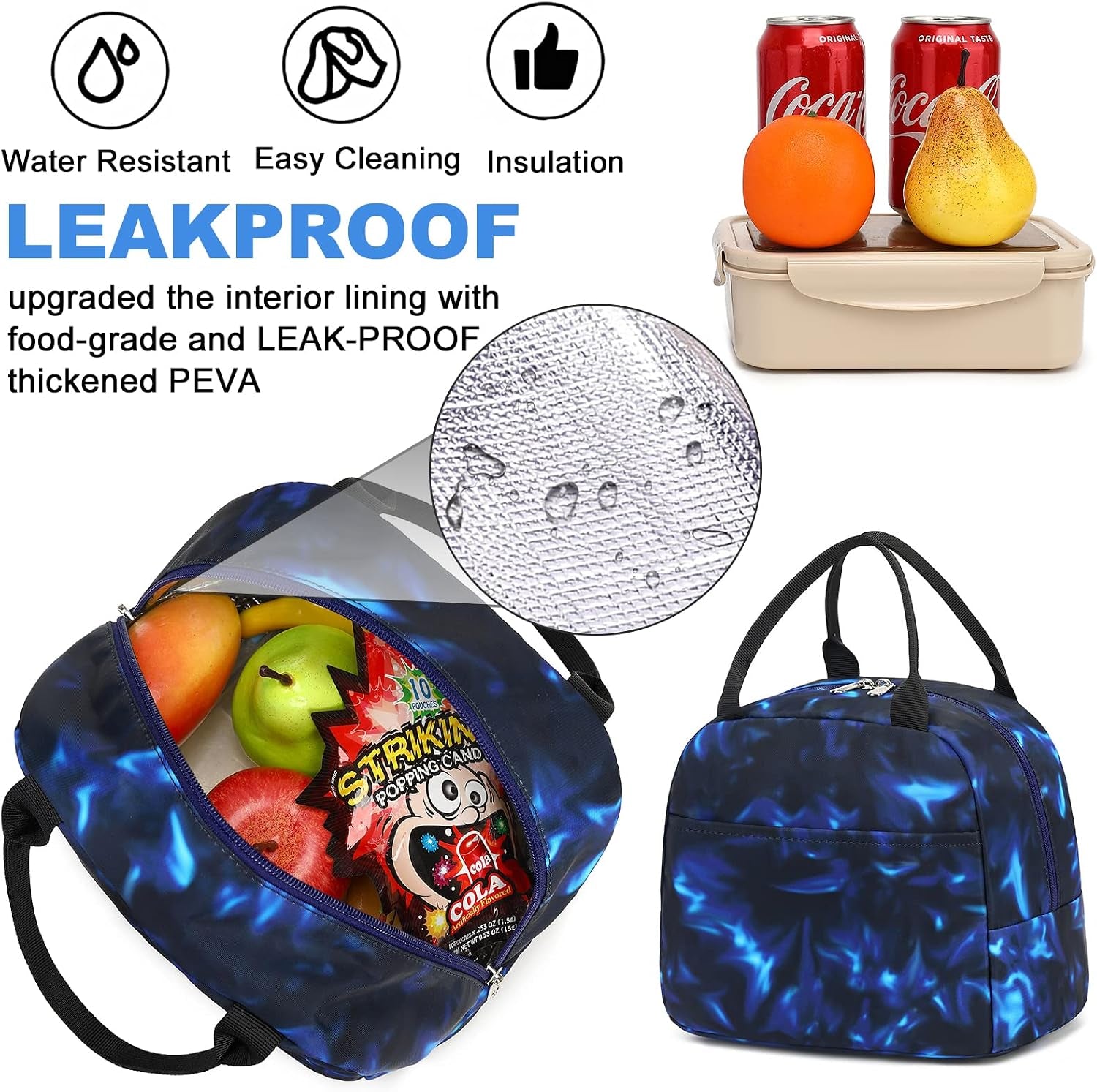 LEDAOU Schulrucksack Junge Teenager Kinder Juvenile Mädchen Daypack Mädchen Freizeitrucksack Backpack Schultaschen-Sets Mit Lunchpaket Und Federmäppchen