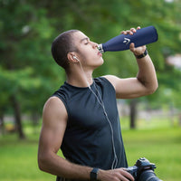 Motswedi Trinkflasche Edelstahl, 750Ml Kalt&Warm, Thermosflasche, Vakuumisolierte, Trinkflasche Kinder, Auslaufsicher, Wasserflasche Für Sport, Schule, Fitness, Schule, Outdoor, Dunkelblau
