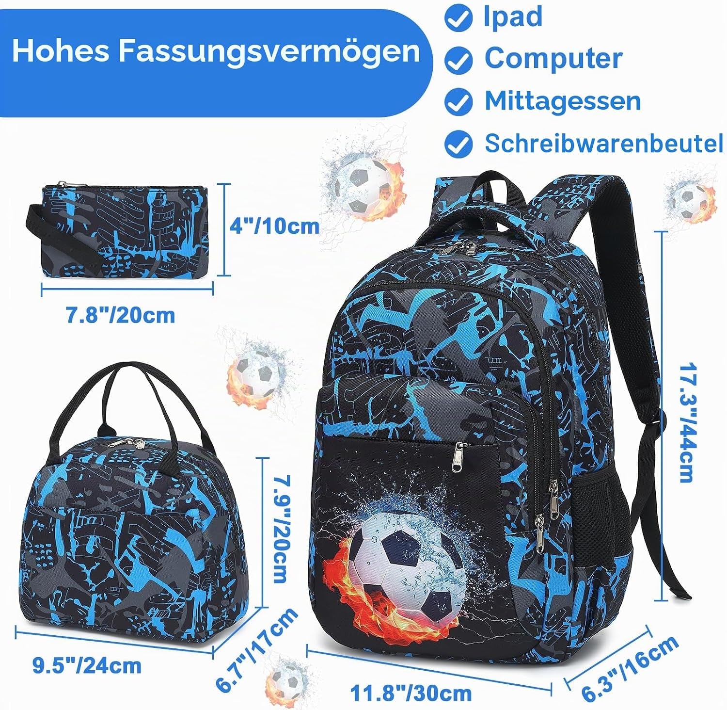 LEDAOU Schulrucksack Junge Teenager Kinder Juvenile Mädchen Daypack Mädchen Freizeitrucksack Backpack