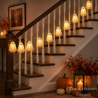 Halloween Geister Lichterkette 10 LED Geistergirlande 2 m
