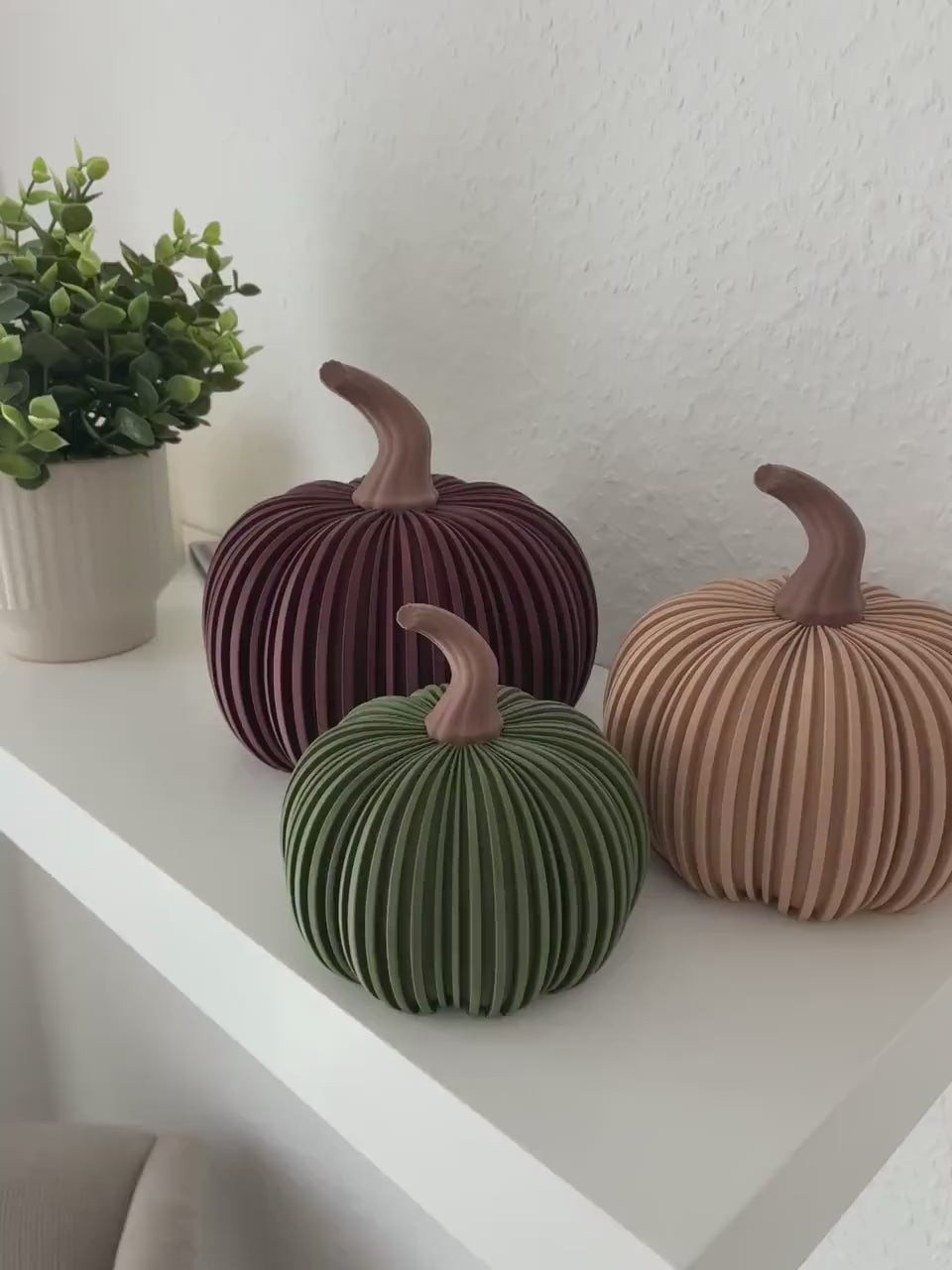 3DPlantify Kürbis Deko Modern Herbst Halloween 3D-Druck